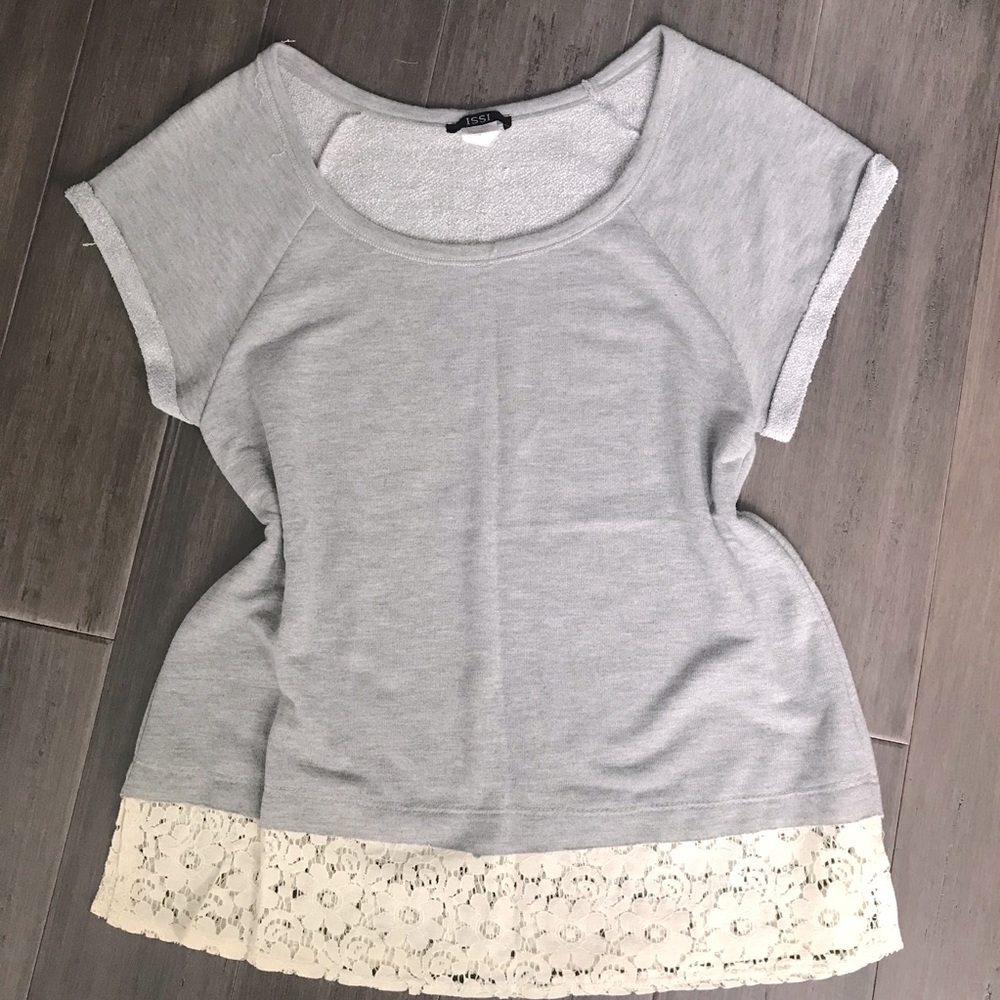 Lace Sweatshirt Top